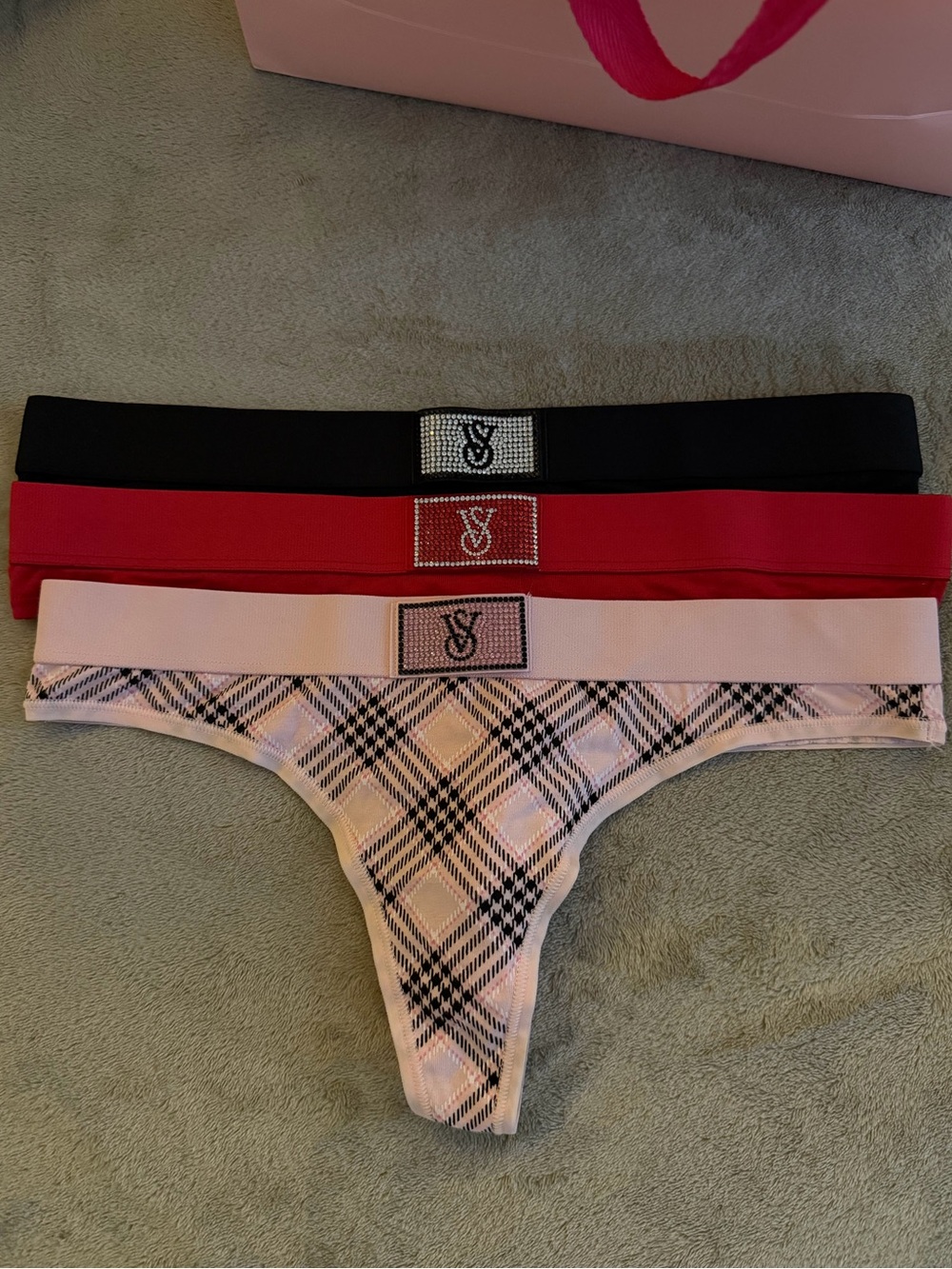Victoria's Secret holiday bling thong panties